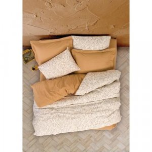 Petite Double Duvet Cover Set Posy Beige Cotton Box