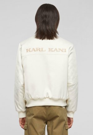 Куртка-бомбер , цвет off white Karl Kani