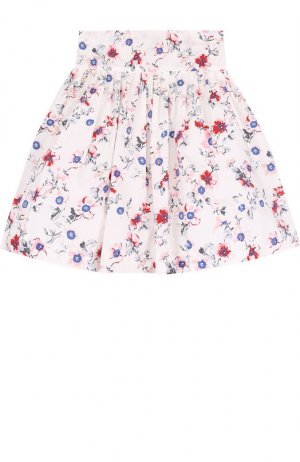 Хлопковая юбка с принтом Simonetta. Цвет: разноцветный