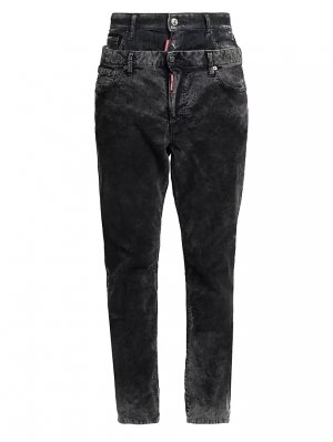Вельветовые джинсы скинни Twin Pack , черный Dsquared2