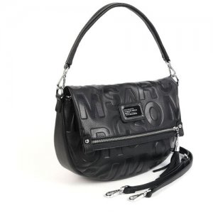 Женская кожаная сумка D-1845 Блек/Сильвер (102015) Decoratta. Цвет: черный