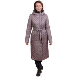 Пальто  демисезонное, силуэт прилегающий, средней длины, размер 54, мультиколор J-Splash. Цвет: черный/серый/бежевый