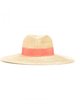 Шляпа с широкими полями Lanvin. Цвет: розовый и фиолетовый