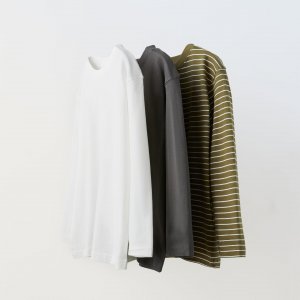 Набор лонгсливов Zara 3-pack Of Striped, белый/серый/хаки