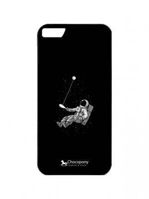 Чехол для iPhone 7  Космонавт и пин-понг Арт. Black7-117 Chocopony. Цвет: черный