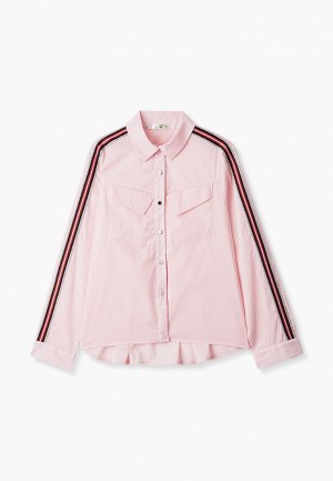 Рубашка Lik Fashion. Цвет: розовый