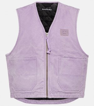 Джинсовая куртка без рукавов, фиолетовый Acne Studios