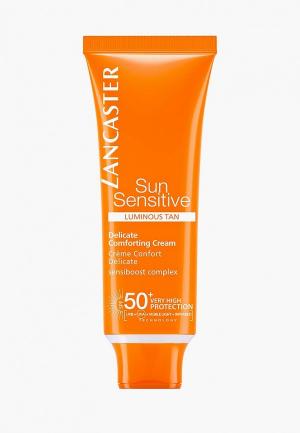 Крем солнцезащитный Lancaster Sun Sensitive для чувствительной кожи spf 50+, 50 мл. Цвет: белый