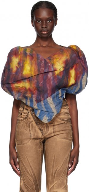 Разноцветная блузка с сердечками Vivienne Westwood