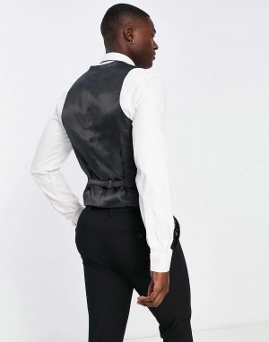 Черный эластичный костюм из супероблегающей ткани премиум-класса 'Camden' Noak