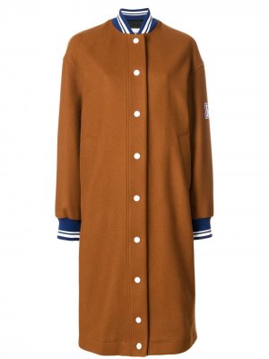 MM long bomber coat MSGM. Цвет: коричневый