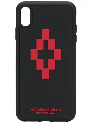Чехол для iPhone XS Max с логотипом Marcelo Burlon County of Milan. Цвет: черный