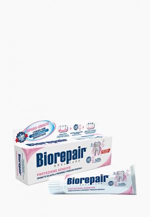 Зубная паста Biorepair для защиты дёсен Gum Protection. Цвет: белый