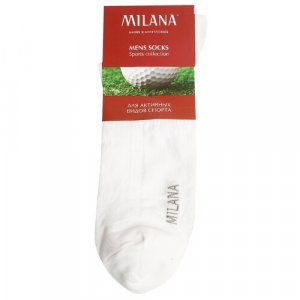 Носки , размер 25, белый Milana. Цвет: белый