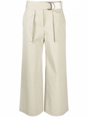 Укороченные брюки с поясом Eudon Choi. Цвет: зеленый