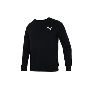 PUMA Casual Sport Knit Breathable Crew Neck Sweatshirt Men Tops Black 589034-51