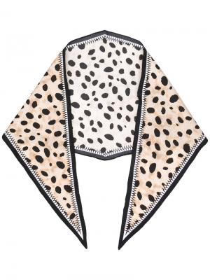 Шейный платок с леопардовым рисунком Haider Ackermann. Цвет: телесный