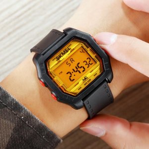SKMEI 1623 Роскошные спортивные цифровые часы Мужские модные противоударные наручные Водонепроницаемые светящиеся электронные Женские брендовые