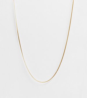 Серебряное позолоченное ожерелье-цепочка -Золотистый Kingsley Ryan Curve