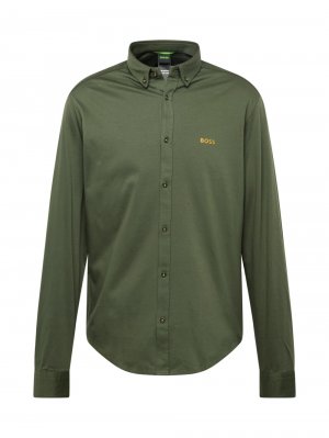 Рубашка на пуговицах стандартного кроя Motion, зеленый BOSS Green