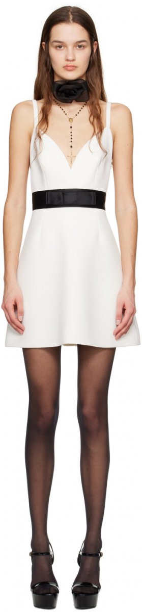 Мини-платье Off-White с бантом Dolce&Gabbana