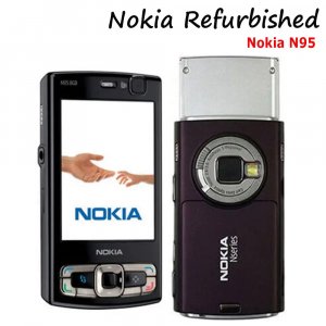 Восстановленный мобильный телефон N95 на базе Android, мобильные телефоны 8 ГБ, 1200 мАч, две SIM-карты, 2,8 дюйма Nokia