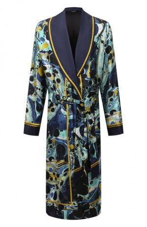 Шелковый халат Dolce & Gabbana. Цвет: разноцветный