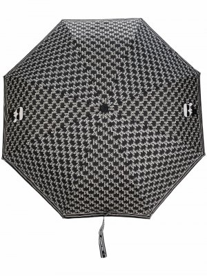 Зонт K/Ikonik с монограммой Karl Lagerfeld. Цвет: черный