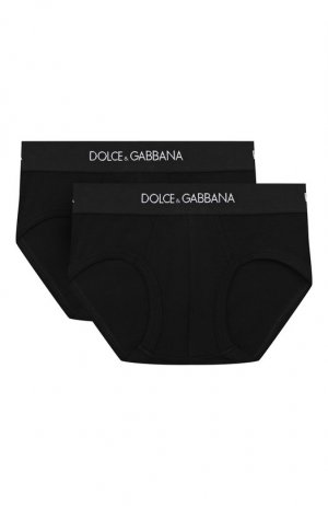 Комплект из двух трусов Dolce & Gabbana. Цвет: чёрный