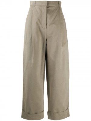 Укороченные брюки прямого кроя Acne Studios. Цвет: aa7-stone grey