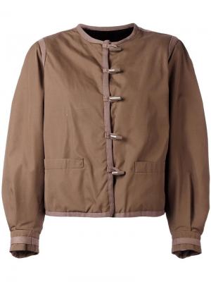 Куртка-бомбер с меховой подкладкой Yves Saint Laurent Vintage. Цвет: коричневый