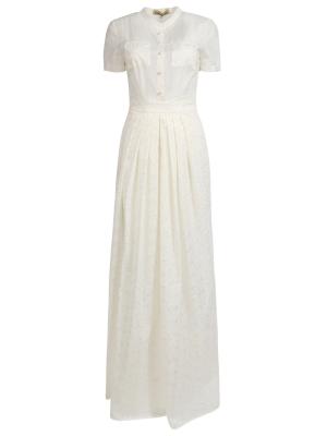 Длинное платье INNA HONOUR. Цвет: белый
