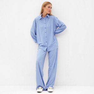 Комплект сорочка брюки MINAKU. Цвет: голубой