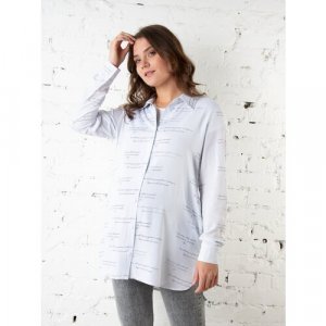 Рубашка, размер 50 (XL), белый Мамуля Красотуля. Цвет: белый