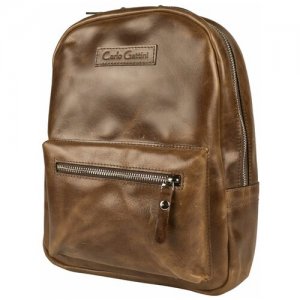Рюкзак , натуральная кожа, коричневый Carlo Gattini. Цвет: коричневый