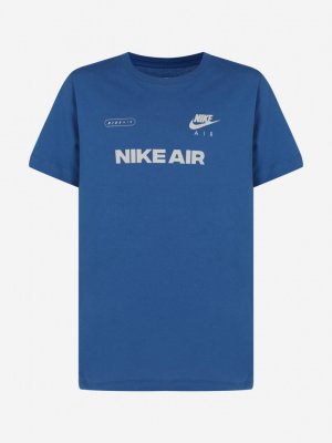 Футболка для мальчиков tee air hook, Голубой Nike. Цвет: голубой