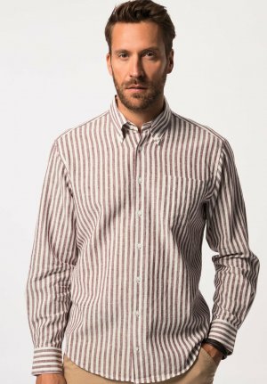 Рубашка MIX-STREIFEN LANGARM BUTTONDOWN-KRAGEN MODERN FIT , цвет nougatbraun JP1880