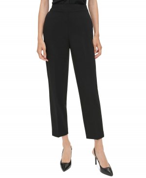 Женские укороченные брюки с эластичной спинкой, черный Calvin Klein