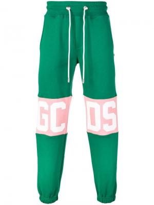 Спортивные брюки с логотипом Gcds. Цвет: зеленый