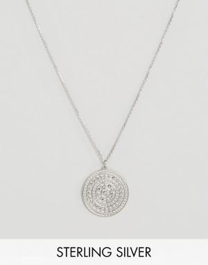 Серебряное ожерелье с ацтекской подвеской Carrie Elizabeth. Цвет: серебряный