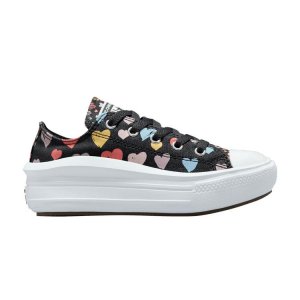 Детские кроссовки Chuck Taylor All Star Move Low PS Always On Hearts Black Storm-Wind White 371591C Converse