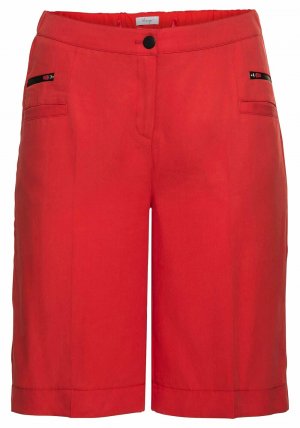Свободные плиссированные брюки , ярко-красный Sheego
