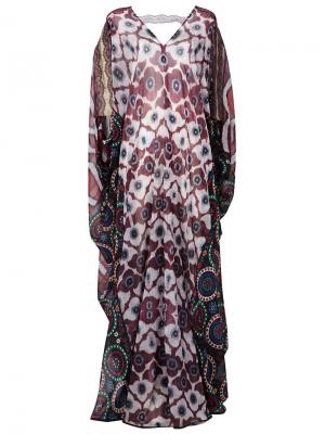 Платье с принтом Afroditi Hera. Цвет: многоцветный