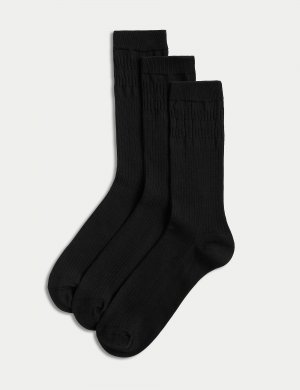 3 пары носков Gentle Grip Cool & Fresh , черный Marks Spencer