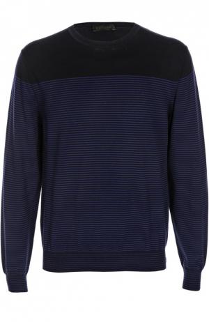 Вязаный пуловер Z Zegna. Цвет: темно-синий