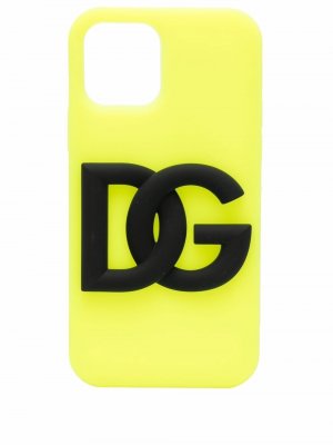 Чехол для iPhone 12 Pro с логотипом Dolce & Gabbana. Цвет: желтый