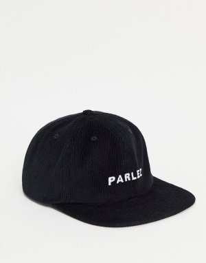 Черная вельветовая кепка Ladsun-Черный цвет Parlez