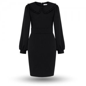 Школьное платье , размер 158-164, черный Alisia Fiori. Цвет: черный