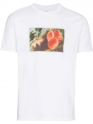 Рубашка с цветочным принтом Just A T-Shirt. Цвет: белый
