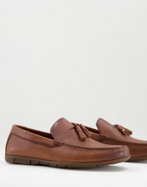 Светло-коричневые кожаные туфли с кисточками -Коричневый цвет ALDO